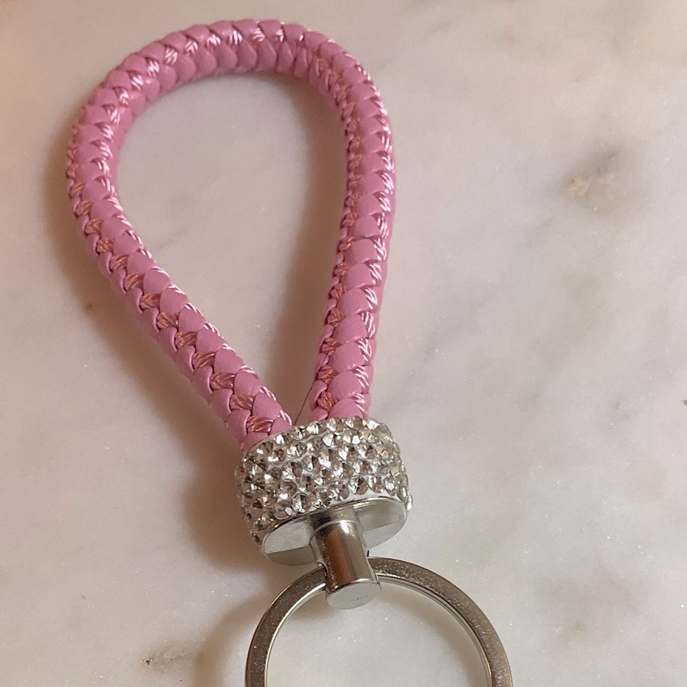 Pink Keychain & Floral Lipstick Pouch - Picture 5 of 5